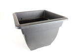 Image - Whitefurze Square Bell Planter, 38cm, Black