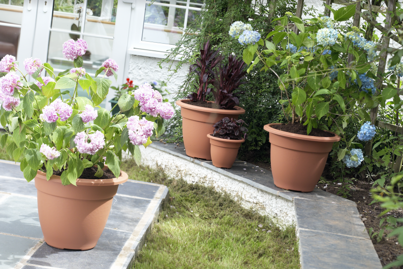 Image - Whitefurze Round Bell Planter, 38cm, Terracotta