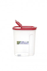 Image - Whitefurze Medium Dry Food Storer Natural Base, White Lid