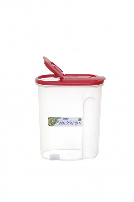 Image - Whitefurze Medium Dry Food Storer Natural Base, White Lid