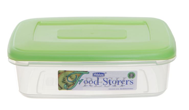 Image - Whitefurze Rectangular Food Storage Box, 1.L, Green