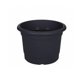 Image - Whitefurze Round Milano Planter, 30cm, Gunmetal Grey
