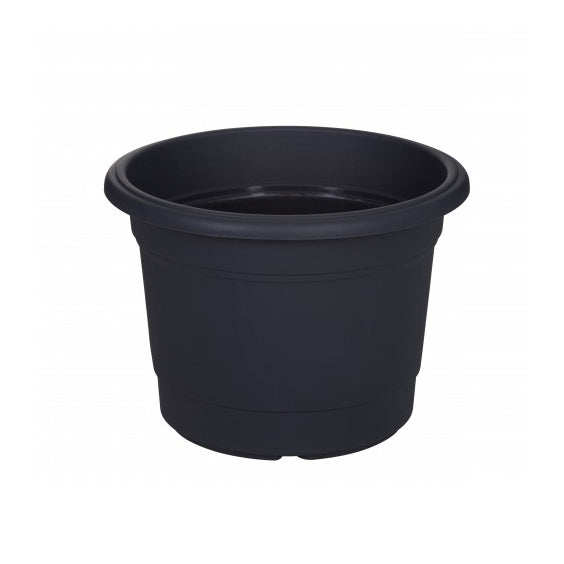 Image - Whitefurze Milano Round Planter, 35cm, Gunmetal Grey