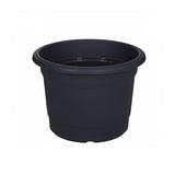 Image - Whitefurze Milano Round Planter, 35cm, Gunmetal Grey