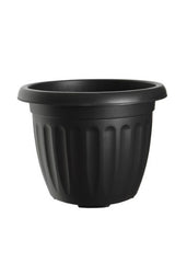 Image - Whitefurze Round Athens Planter, Black, 30cm