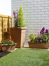 Image - Whitefurze Athens Patio Planter, 70cm, Black