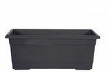 Image - Whitefurze Milano Round Planter, 60cm, Black
