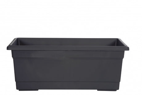 Image - Whitefurze Milano Round Planter, 60cm, Black