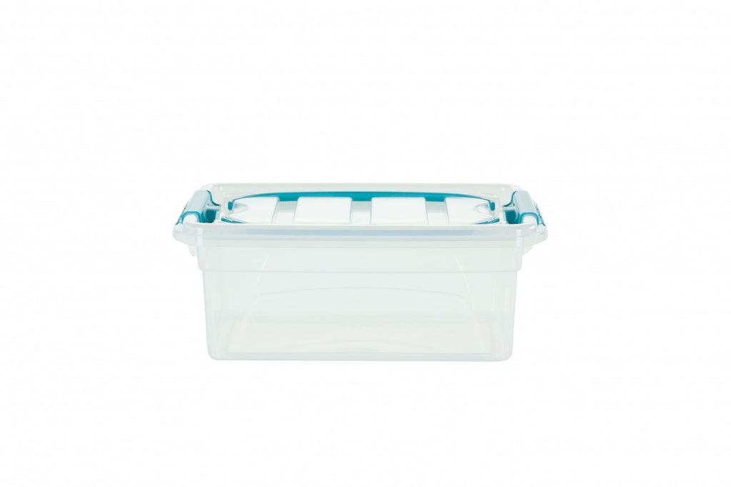 Image - Whitefurze Carry Storage Box, 5L, Clear