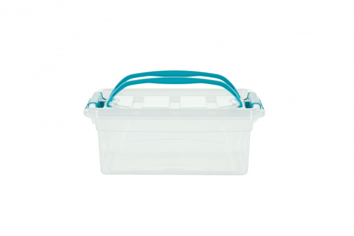 Image - Whitefurze Carry Storage Box, 5L, Clear