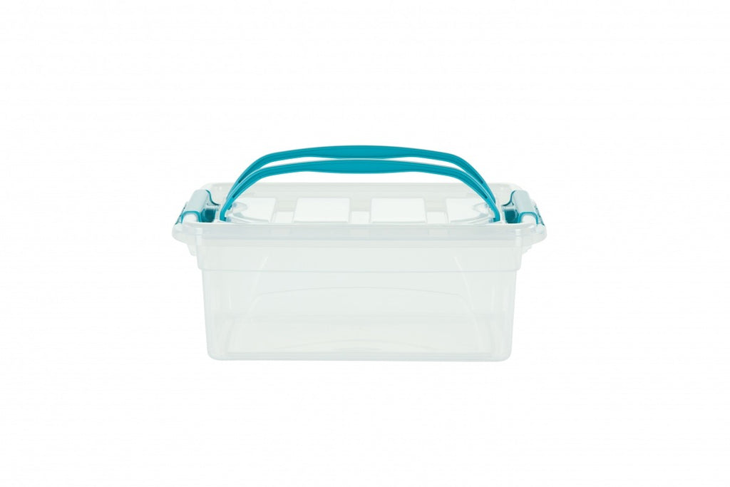 Image - Whitefurze Carry Storage Box, 5L, Clear