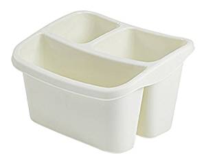 Image - Whitefurze Sink Organiser, Cream