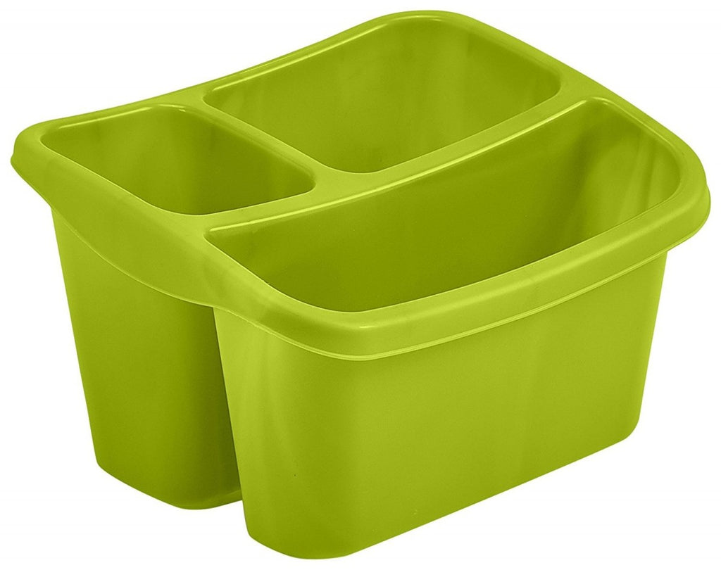 Image - Whitefurze Sink Organiser, Leaf Green