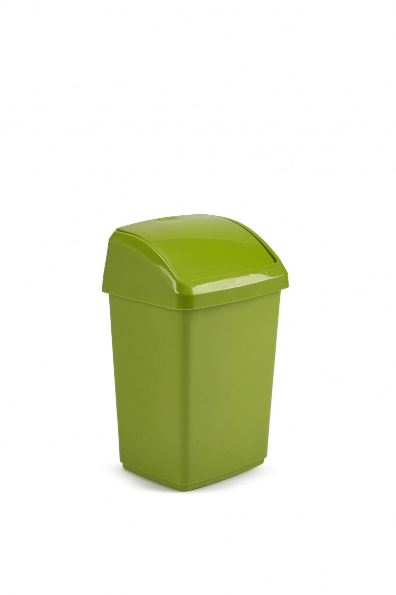 Image - Whitefurze Swing Top Bin, 10L, Leaf Green
