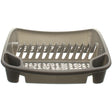 Image - Whitefurze Dish Drainer, Plastic, Silver, 39 cm