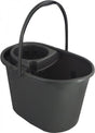 Image - Whitefurze Deluxe Mop Bucket, 15L, Silver