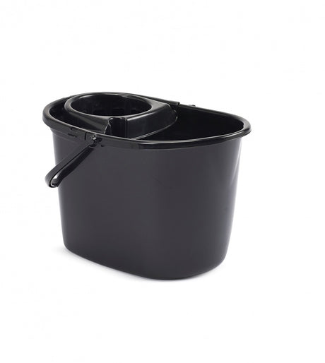 Image - Whitefurze Deluxe Mop Bucket, 5 Litres, Black