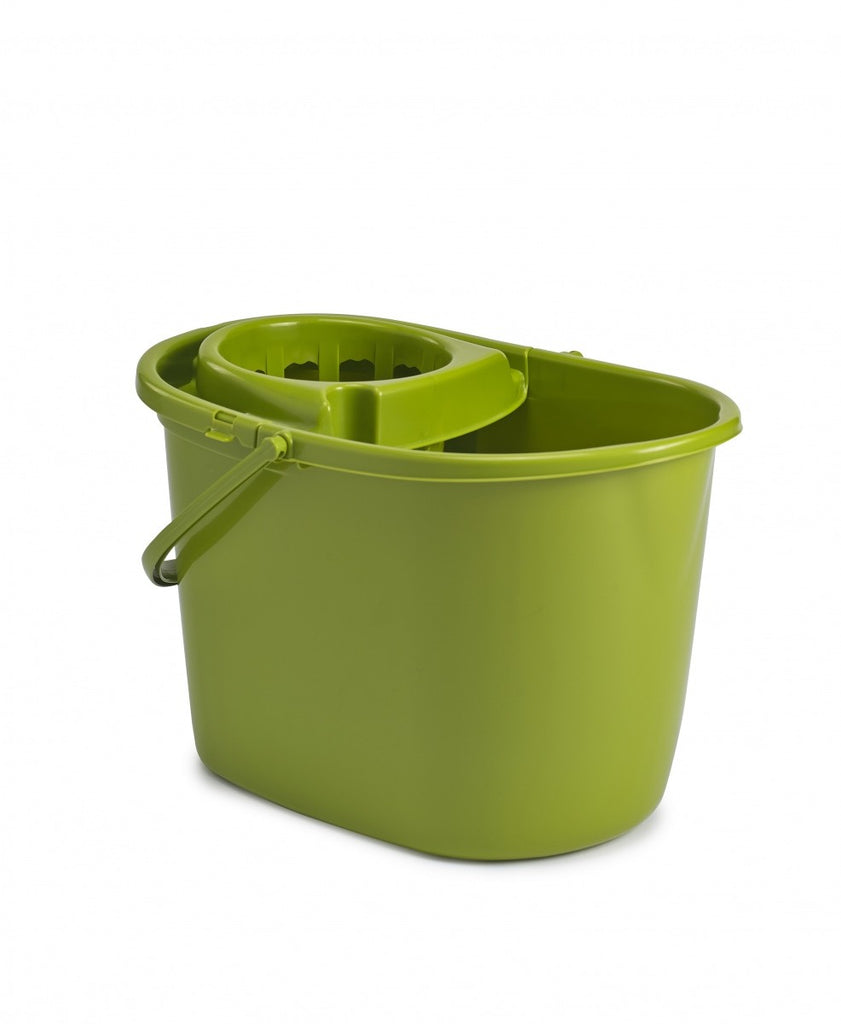Image - Whitefurze Deluxe Mop Bucket, 15L, Leaf Green
