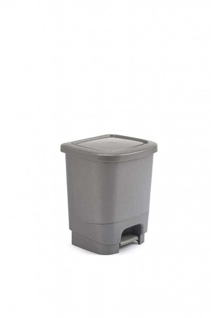 Image - Whitefurze Pedal Bin, 8L, Silver