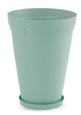 Image - Whitefurze 34cm Round Boston Planter, Sage Green