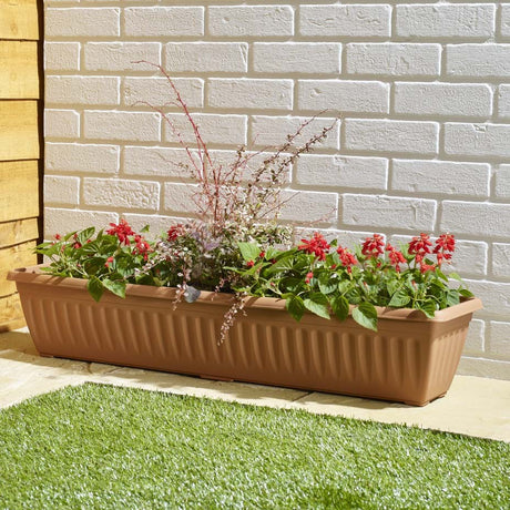 Image - Whitefurze Athens Window Box, 90cm, Terracotta