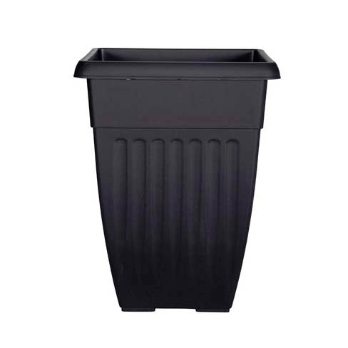 Image - Whitefurze Tall Athens Planter, 55cm, Black