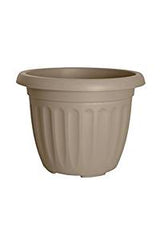 Image - Whitefurze Round Athens Planter Taupe, 30cm