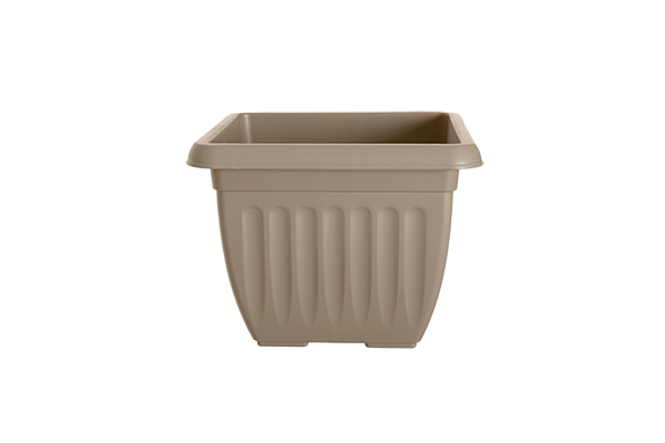 Image - Whitefurze Square Athens Planter, 30cm, Taupe