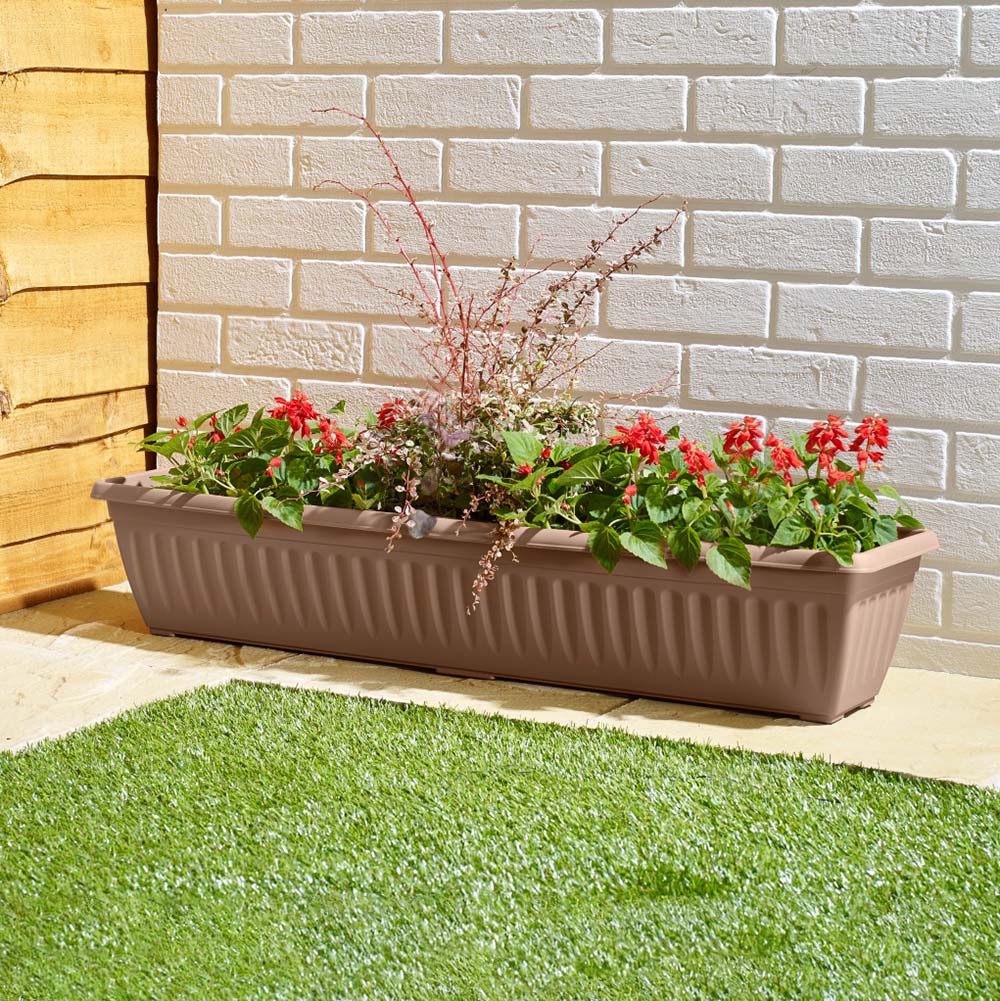 Image - Whitefurze Athens Window Box, 90cm, Taupe