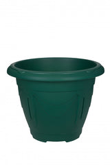 Image - Whitefurze Round Venetian Planter, 33cm, Forest Green