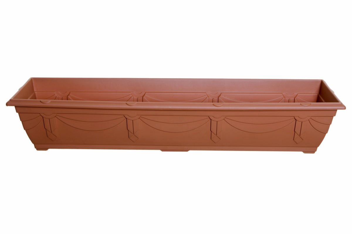 Image - Whitefurze Venetian Window Box, 22L, Terracotta
