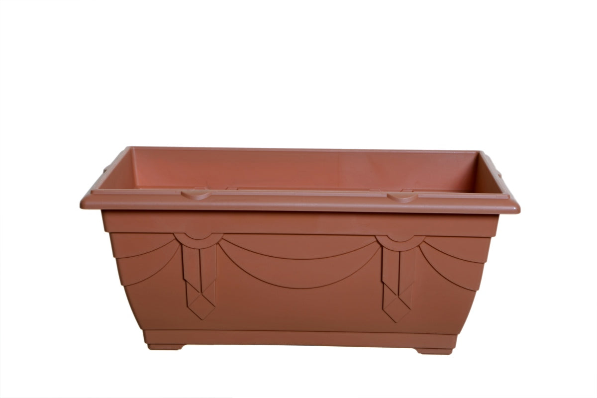Image - Whitefurze Venetian Window Box, 40cm, Terracotta