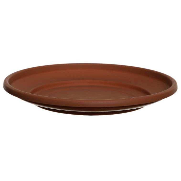 Image - Whitefurze Venetion Garden Plant Pot Saucer, 27cm, Terracotta