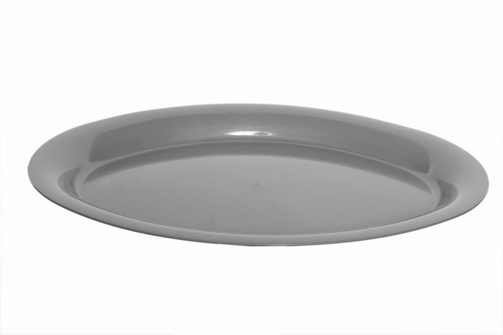 Image - Whitefurze Oval Platter, 42cm, Silver
