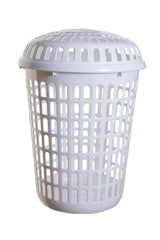 Image - Whitefurze Round Laundry Bin White