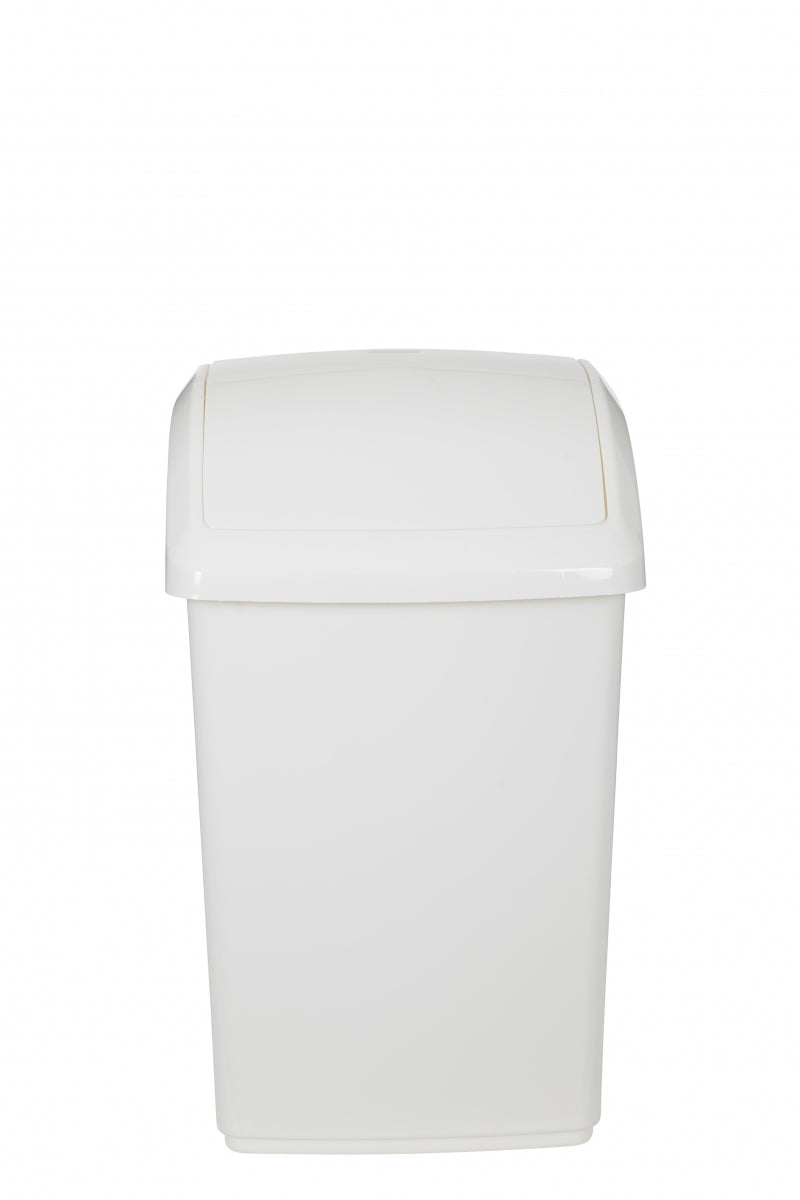 Image - Whitefurze Swing Bin, 50L, Cream