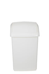 Image - Whitefurze Swing Bin, 50L, Cream