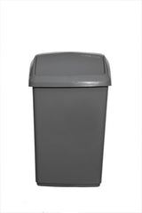 Image - Whitefurze Swing Top Bin, 10L, Silver