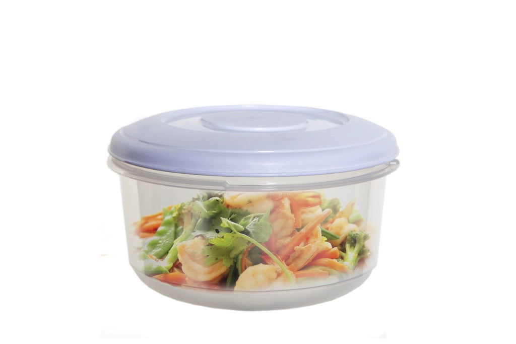 Image - Whitefurze Round Food Storage Box , 2.0L, Clear