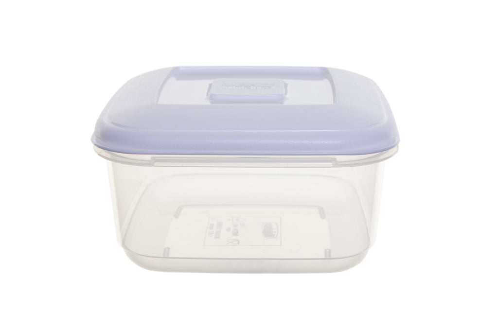 Image - Whitefurze Square Food Storage Box, 0.6L, Clear