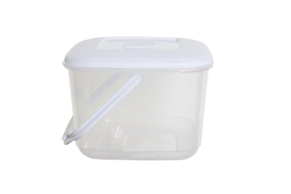 Image - Whitefurze Food Storage Container with Handle, 6.0L, Clear
