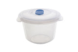 Image - Whitefurze Round Freezer to Microwave Storer, 0.4L, Clear 0.19L