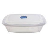 Image - Whitefurze Rectangular Freezer to Microwave Storer, 1L, Clear