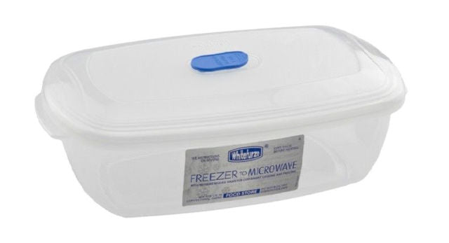 Image - Whitefurze Rectangular Freezer to Microwave Storer, 2.33L