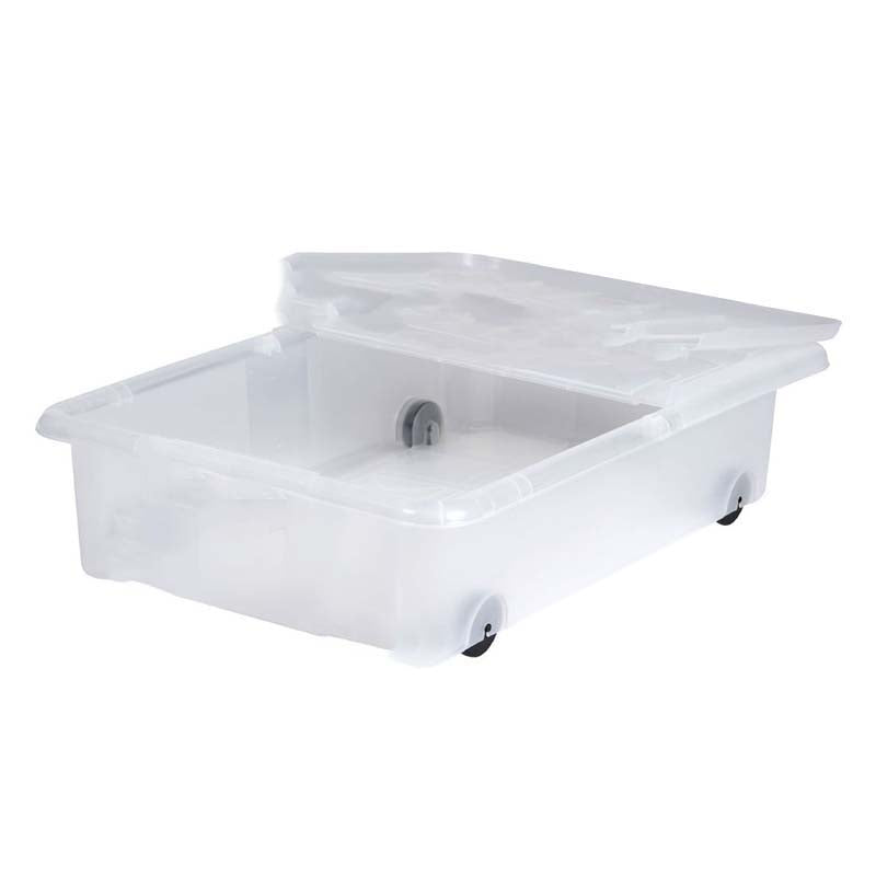 B Line Underbed Wheeled Box Transparent