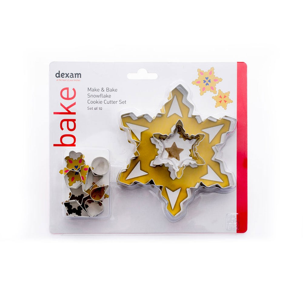 Image - Dexam Snowflake Cookie Kit, Chrome