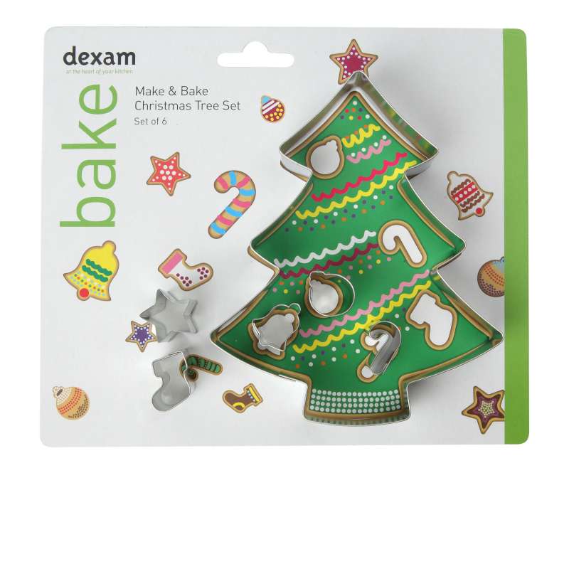 Image - Dexam Make & Bake Christmas Tree Set, Set of 6