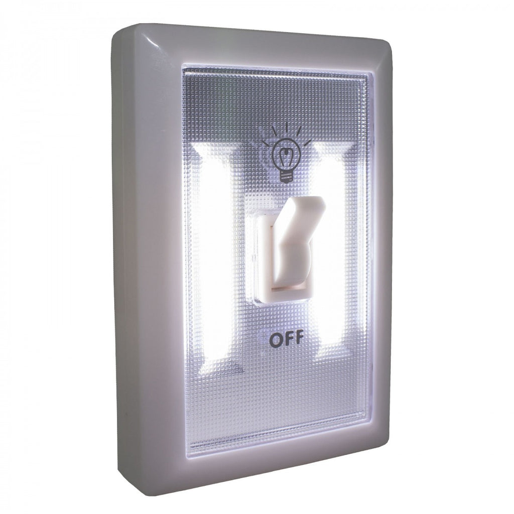 Image - COB LED 2W Light Switch , White and Silver