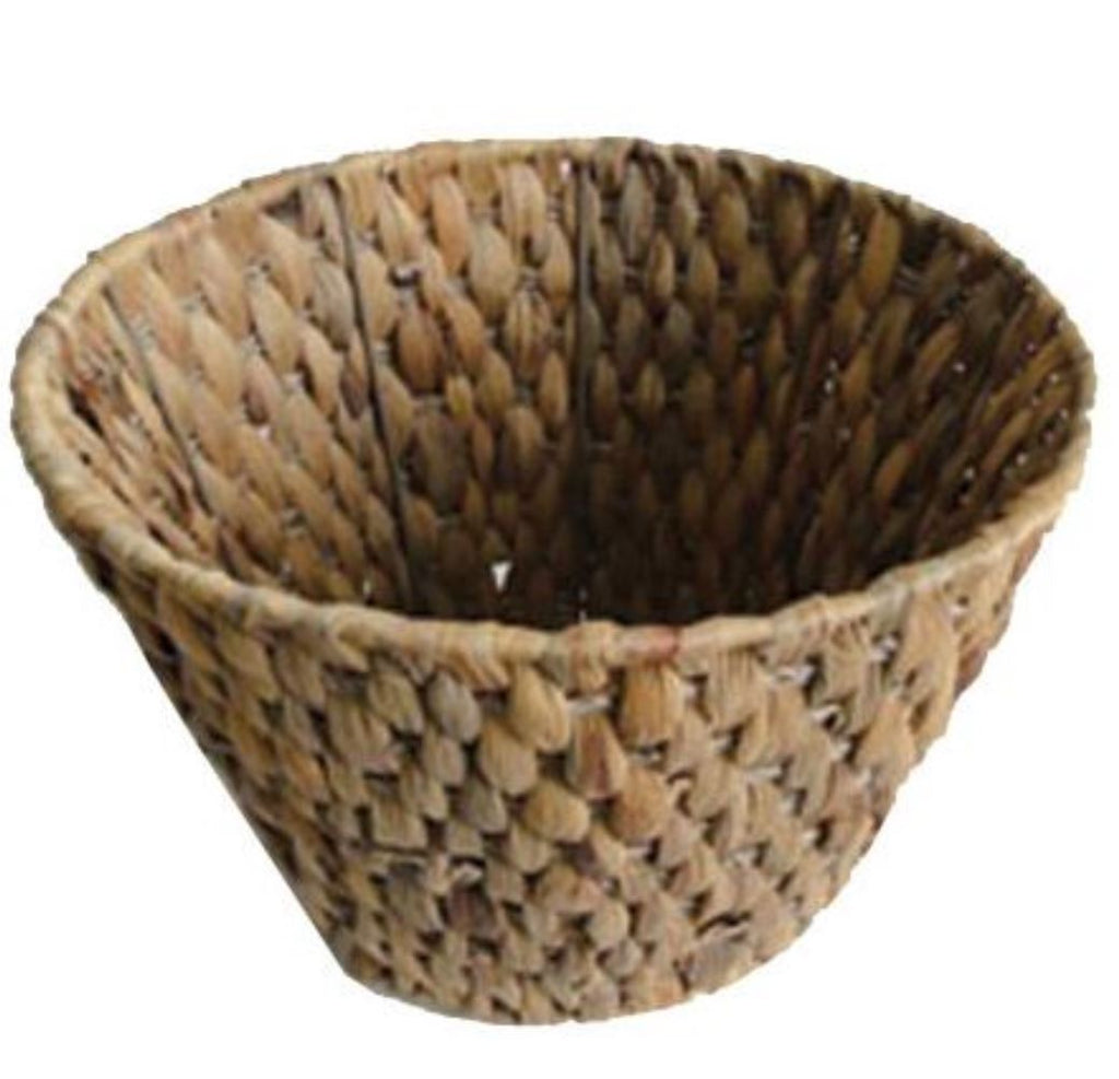 Image - JVL Water Hyacinth Waste Paper Basket, 28cm x 25cm
