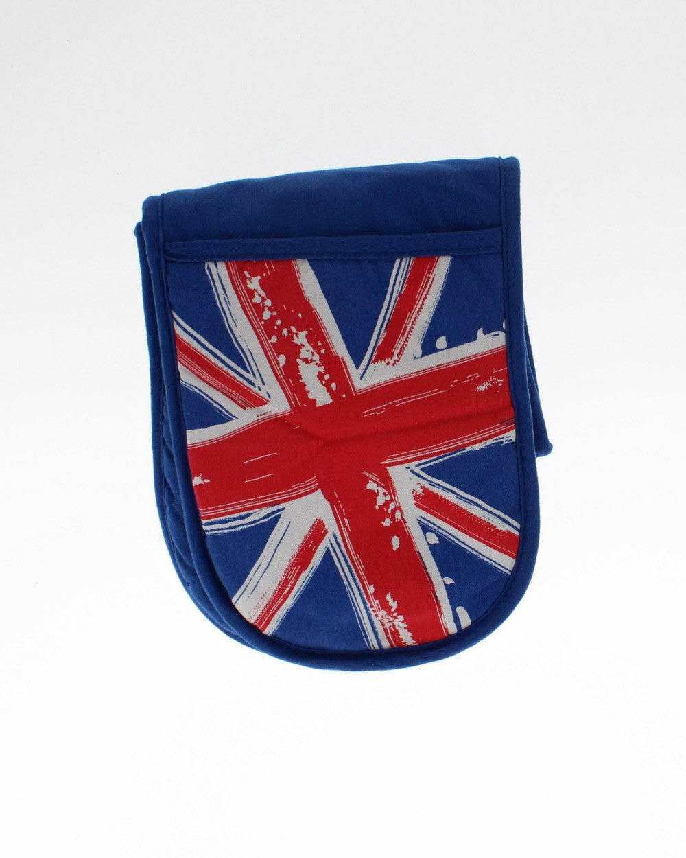 Image - Premier Double Oven Glove Cool Britannia 100% Cotton, Union-Jack Design, Blue